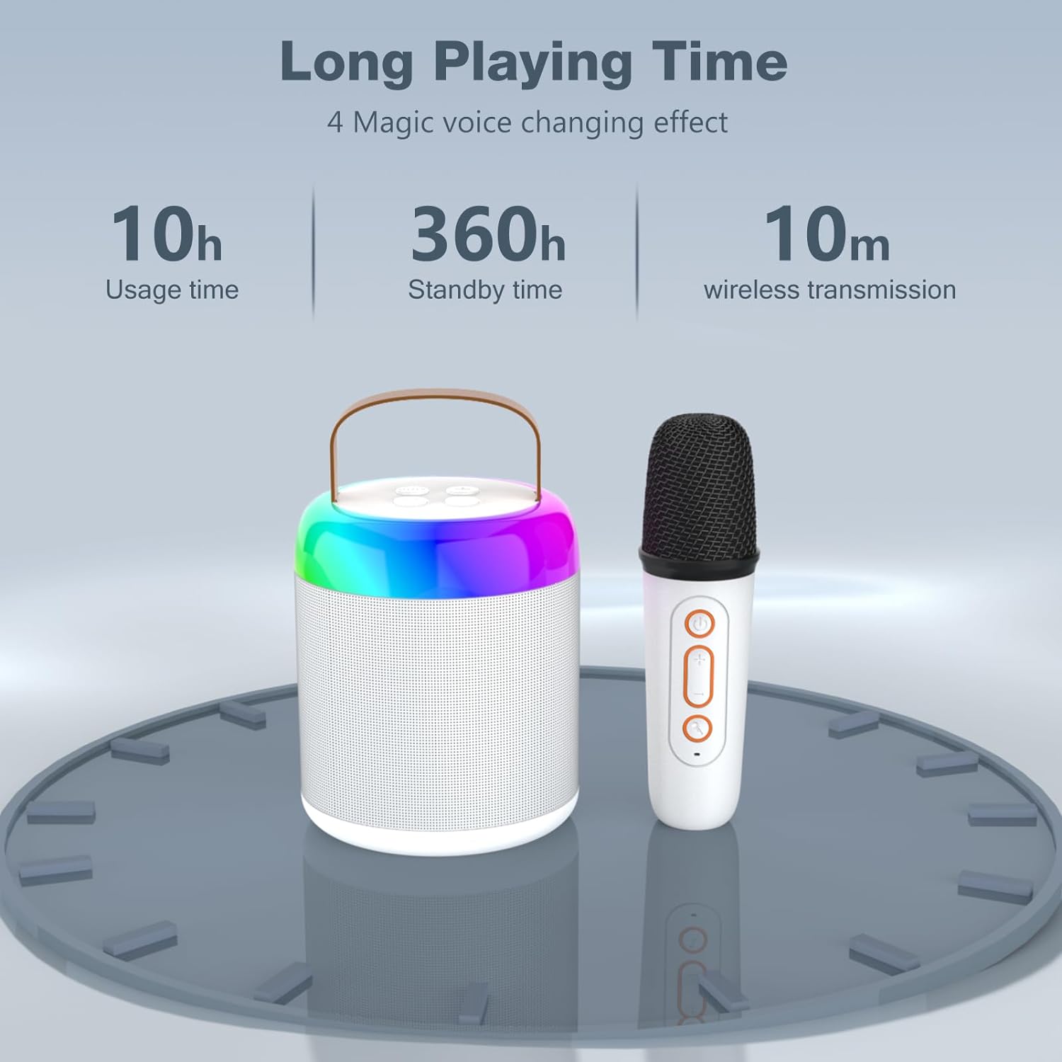 Mini Portable Karaoke Bluetooth Speaker Microphone