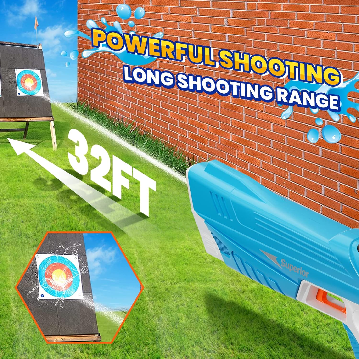 Electric Water Gun for Children Adults Powerful High Capacity