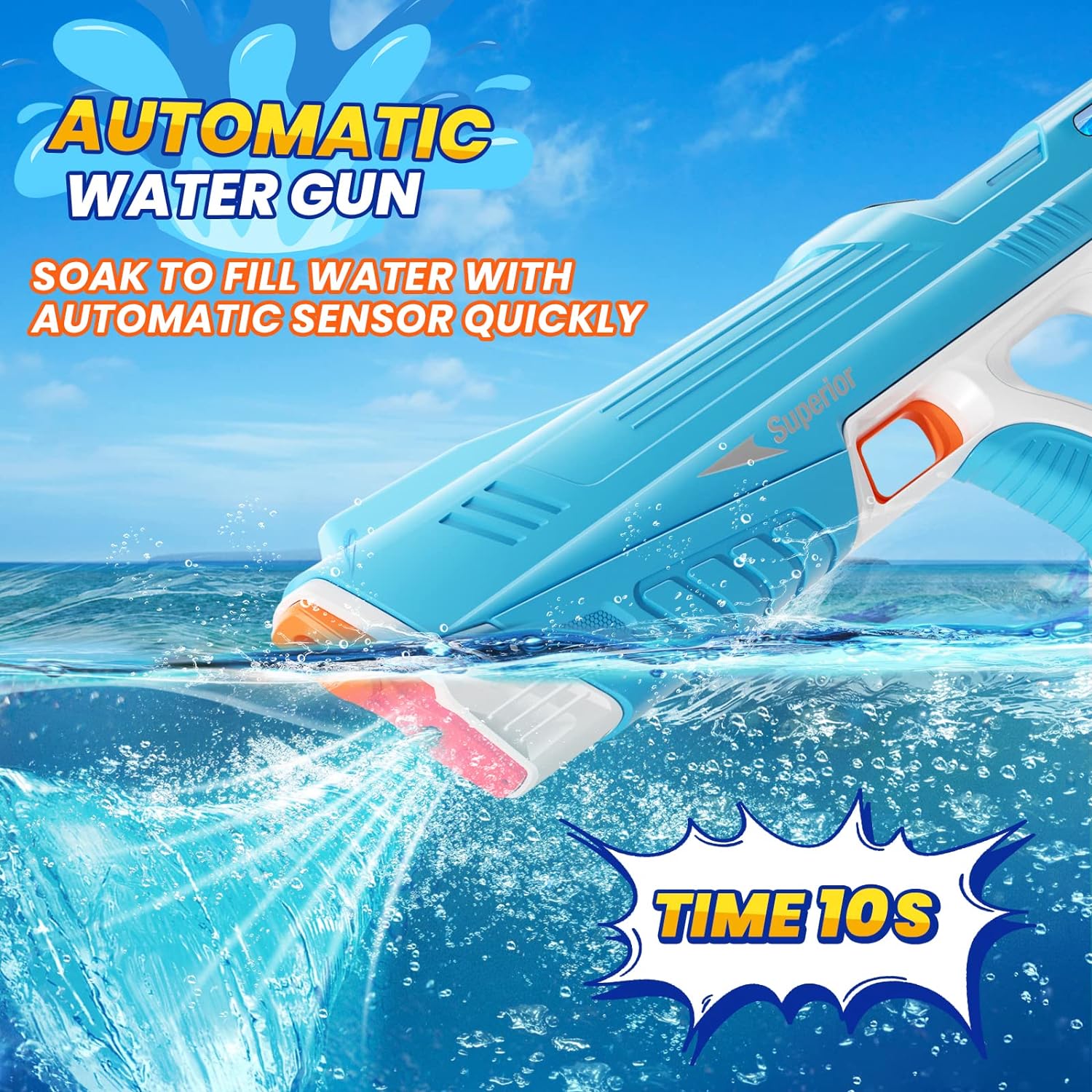 Electric Water Gun for Children Adults Powerful High Capacity