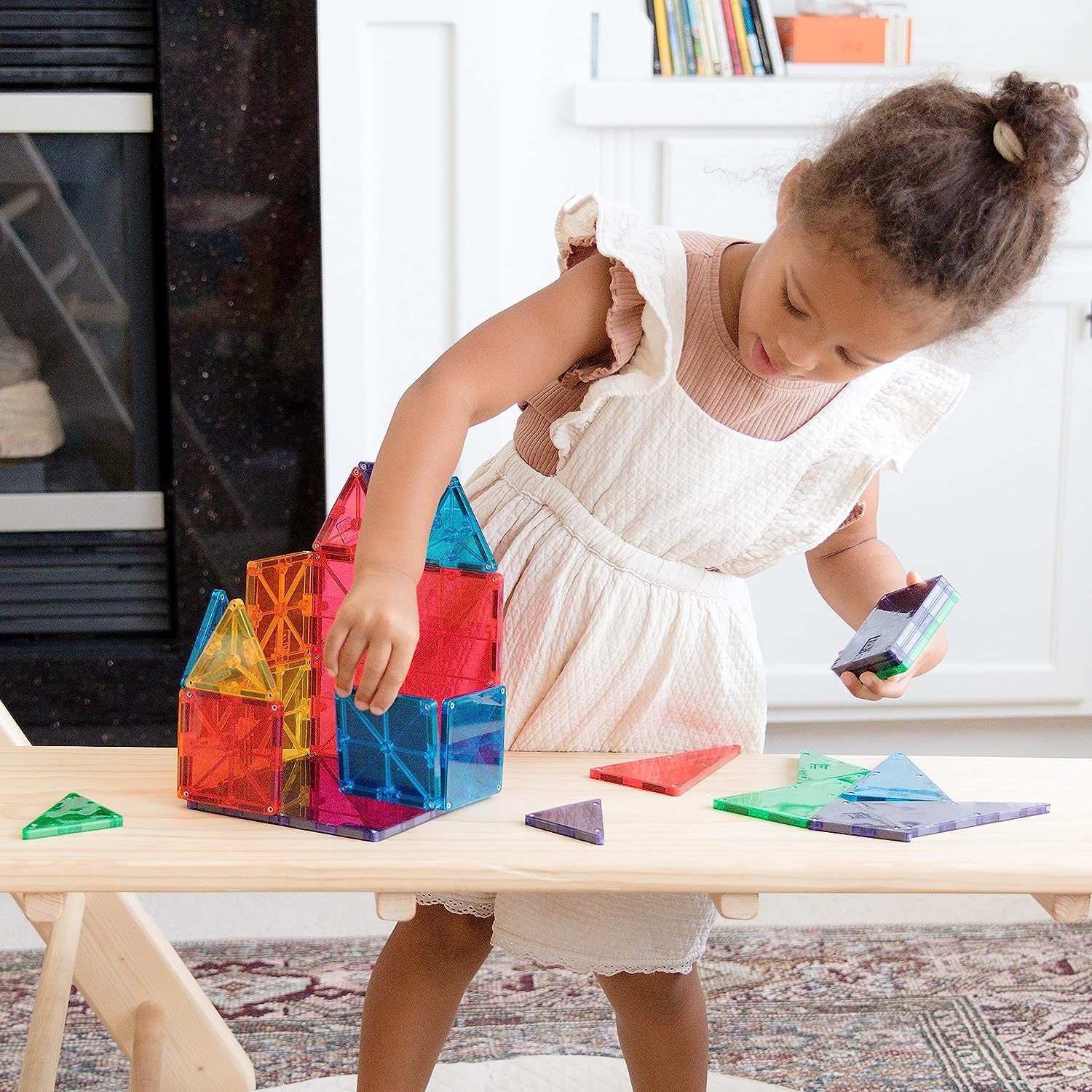 3D Magnetic Tiles Building Blocks Set for Kids