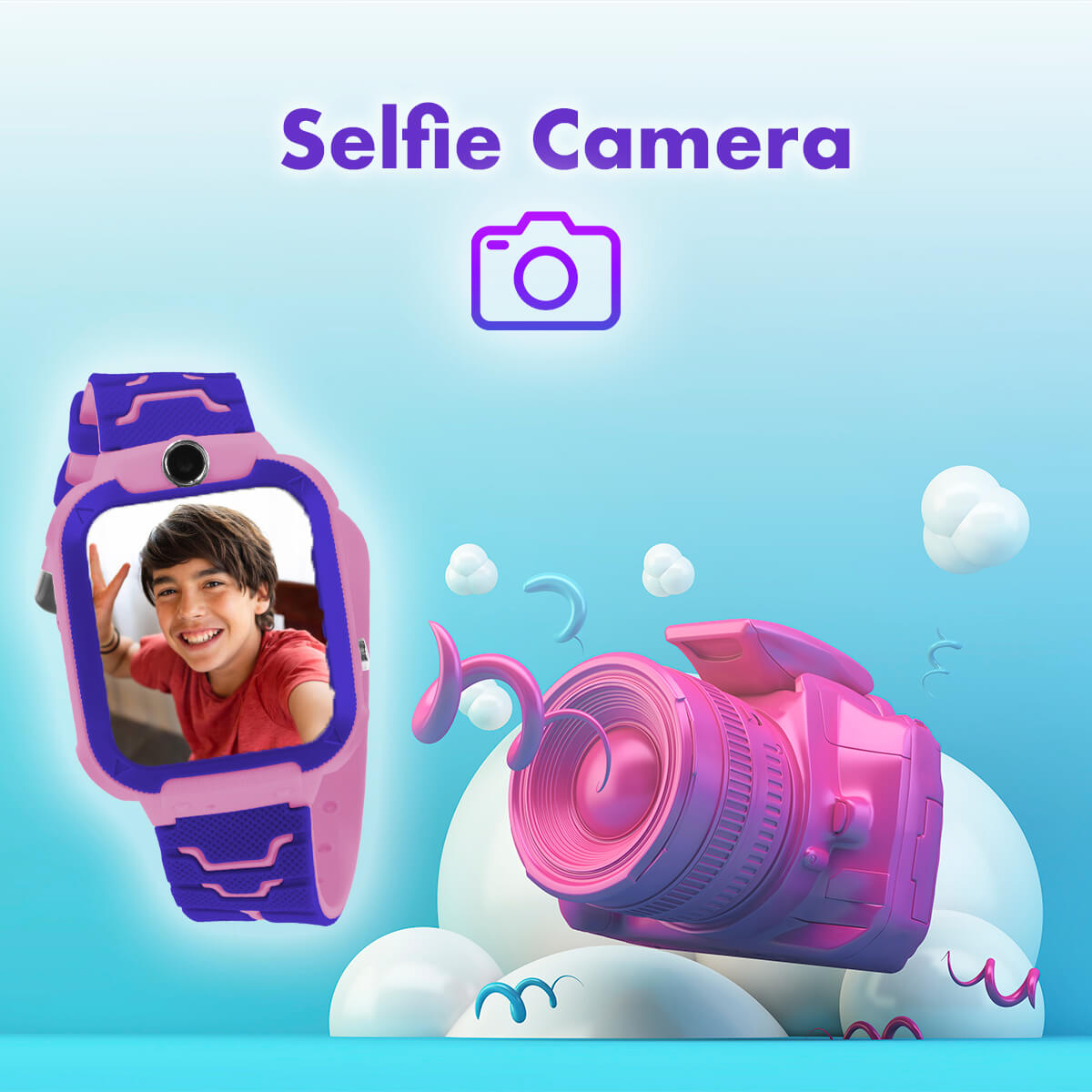 Kids Smart Watch - SOS Button, Audio Calls & Messages