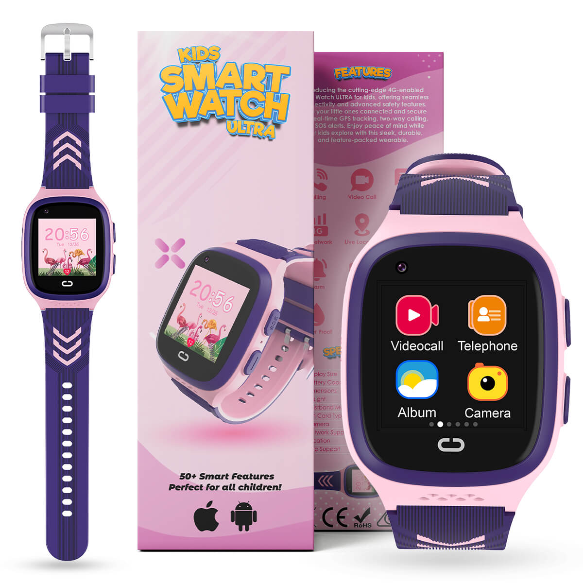 4G Kids Smart Watch ULTRA - AGPS, Video Call, SOS *New Model*