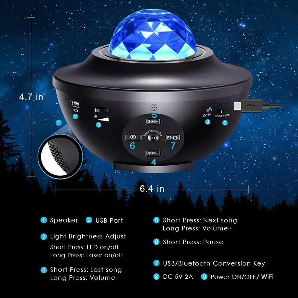 Galaxy Star Light Projector